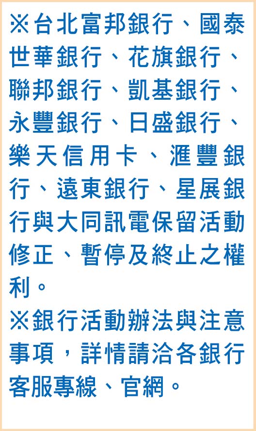 銀行刷卡優惠