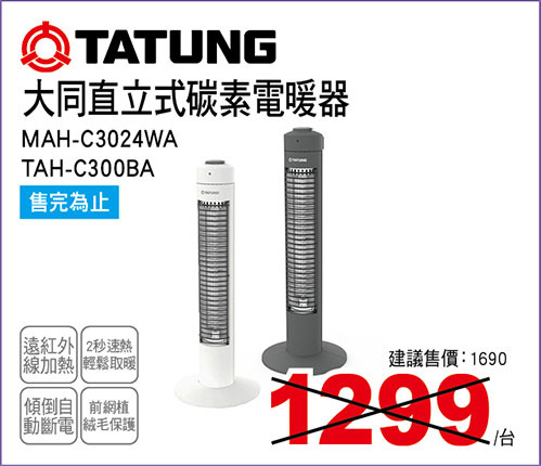 大同直立式碳素電暖器