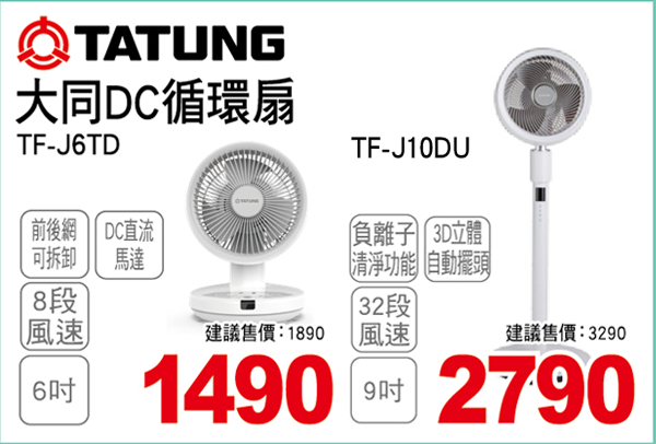 大同DC循環扇