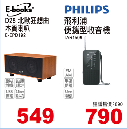 D28 北歐狂想曲木質喇叭/飛利浦便攜型收音機