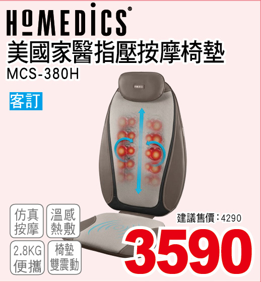 美國家醫指壓按摩椅墊