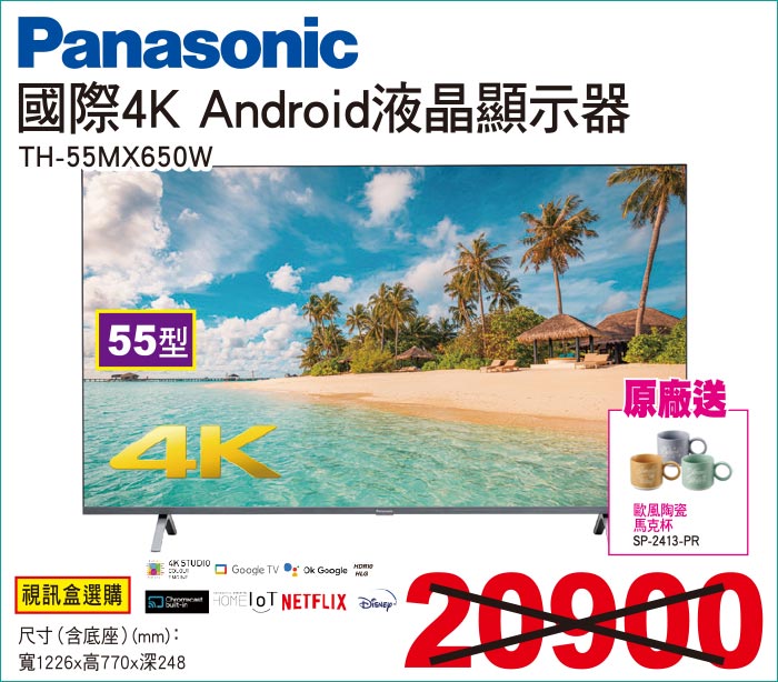國際4KAndroid液晶顯示器55