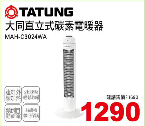 大同直立式碳素電暖器